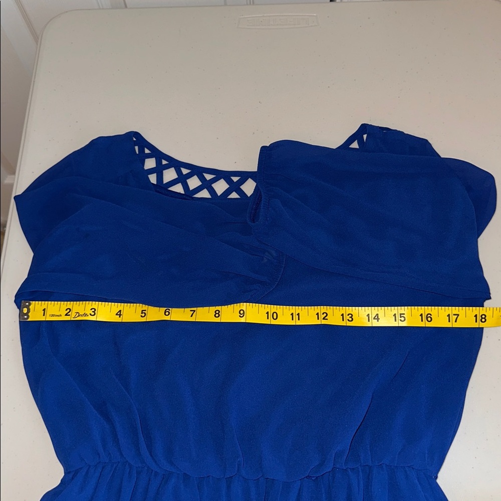 I.N. San Francisco Royal Blue Dress Size Small. - Picture 8 of 15